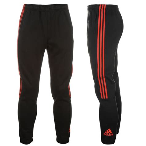 adidas hose schwarz mit roten streifen|adidas hosen herren.